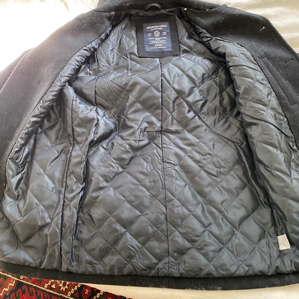 American Eagle Wool Blend Pea Coat - Picture 2 of 2